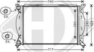 Diederichs 8101705 - Радиатор, охлаждение двигателя www.autospares.lv