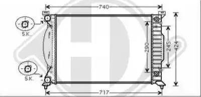 Diederichs 8101707 - Радиатор, охлаждение двигателя www.autospares.lv