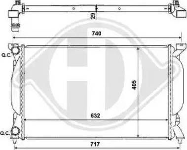 Diederichs 8102616 - Радиатор, охлаждение двигателя www.autospares.lv