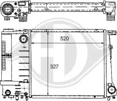 Diederichs 8102169 - Radiators, Motora dzesēšanas sistēma www.autospares.lv