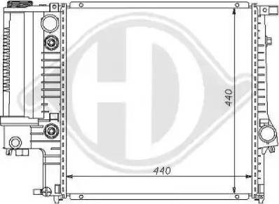 Diederichs 8102103 - Radiators, Motora dzesēšanas sistēma www.autospares.lv