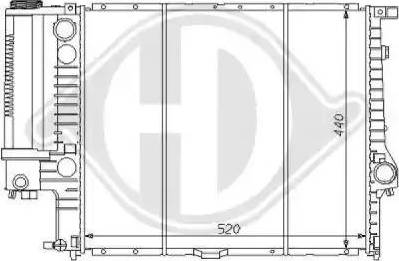 Diederichs 8102107 - Radiators, Motora dzesēšanas sistēma www.autospares.lv