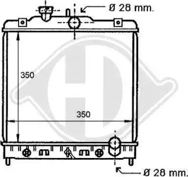 Diederichs 8111135 - Радиатор, охлаждение двигателя www.autospares.lv