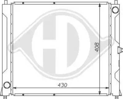 Diederichs 8111136 - Радиатор, охлаждение двигателя www.autospares.lv