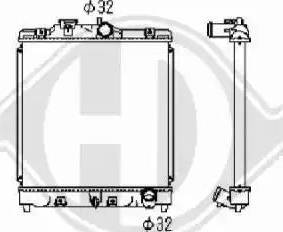 Diederichs 8111138 - Радиатор, охлаждение двигателя www.autospares.lv