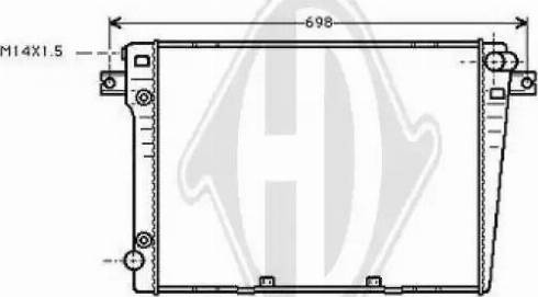 Diederichs 8112105 - Radiators, Motora dzesēšanas sistēma www.autospares.lv