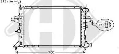 Diederichs 8180506 - Radiators, Motora dzesēšanas sistēma www.autospares.lv