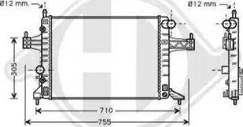 Diederichs 8181315 - Radiators, Motora dzesēšanas sistēma www.autospares.lv