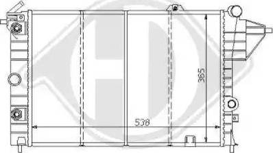 Diederichs 8125152 - Radiators, Motora dzesēšanas sistēma www.autospares.lv