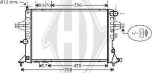 Diederichs 8125215 - Radiators, Motora dzesēšanas sistēma www.autospares.lv