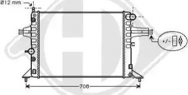 Diederichs 8125229 - Radiators, Motora dzesēšanas sistēma www.autospares.lv