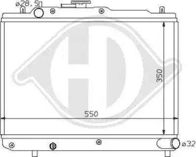 Diederichs 8120113 - Radiators, Motora dzesēšanas sistēma autospares.lv