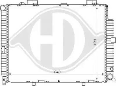 Diederichs 8121165 - Radiator, engine cooling www.autospares.lv