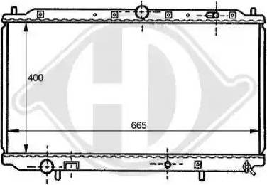 Diederichs 8122147 - Radiators, Motora dzesēšanas sistēma www.autospares.lv