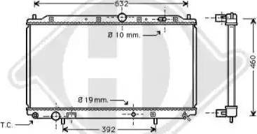 Diederichs 8122151 - Radiators, Motora dzesēšanas sistēma www.autospares.lv