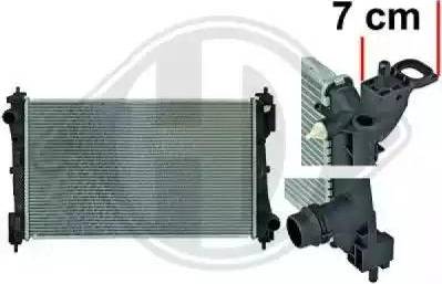 Diederichs 8345605 - Radiators, Motora dzesēšanas sistēma autospares.lv