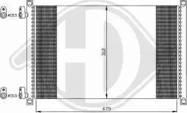 Diederichs 8345305 - Kondensators, Gaisa kond. sistēma www.autospares.lv