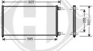 Diederichs 8348503 - Kondensators, Gaisa kond. sistēma www.autospares.lv