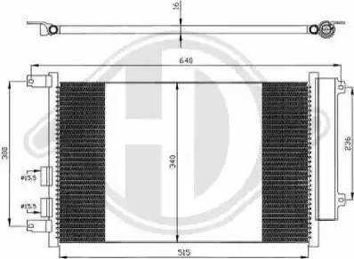 Diederichs 8304101 - Kondensators, Gaisa kond. sistēma www.autospares.lv