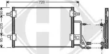 Diederichs 8224500 - Kondensators, Gaisa kond. sistēma www.autospares.lv