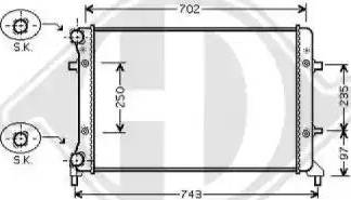 Diederichs 8224702 - Radiators, Motora dzesēšanas sistēma www.autospares.lv