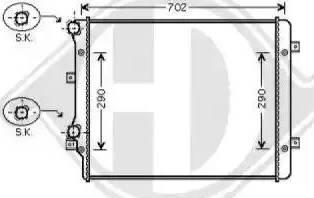 Diederichs 8221406 - Radiators, Motora dzesēšanas sistēma www.autospares.lv