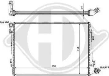 Diederichs 8221412 - Radiators, Motora dzesēšanas sistēma www.autospares.lv