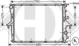 Diederichs 8228504 - Radiators, Motora dzesēšanas sistēma www.autospares.lv