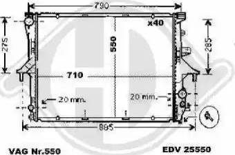 Diederichs 8228505 - Radiators, Motora dzesēšanas sistēma www.autospares.lv