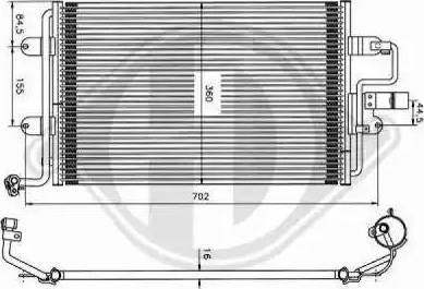 Diederichs 8701111 - Kondensators, Gaisa kond. sistēma www.autospares.lv