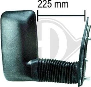 Diederichs 3492226 - Ārējais atpakaļskata spogulis www.autospares.lv