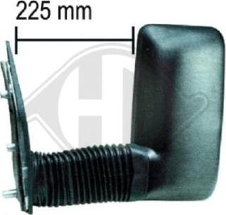 Diederichs 3492227 - Ārējais atpakaļskata spogulis www.autospares.lv