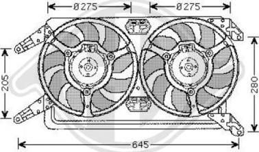 Diederichs 3051101 - Ventilators, Motora dzesēšanas sistēma www.autospares.lv