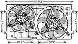 Diederichs 2265001 - Ventilators, Motora dzesēšanas sistēma www.autospares.lv