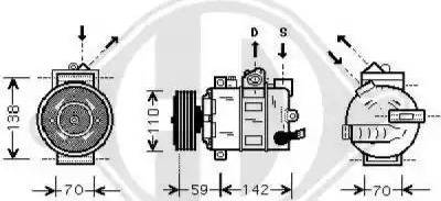 Diederichs 7103100 - Compressor, air conditioning www.autospares.lv