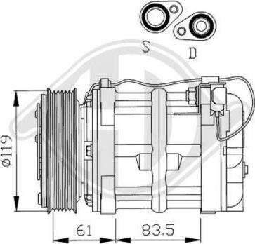 Diederichs 7762100 - Compressor, air conditioning www.autospares.lv