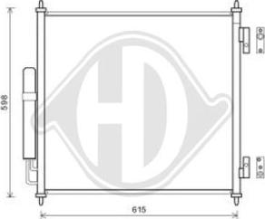 Diederichs DCC1954 - Kondensators, Gaisa kond. sistēma www.autospares.lv