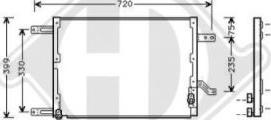 Diederichs DCC1005 - Kondensators, Gaisa kond. sistēma www.autospares.lv