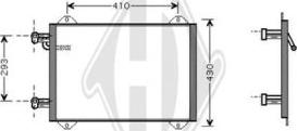 Diederichs DCC1029 - Kondensators, Gaisa kond. sistēma www.autospares.lv