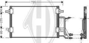 Diederichs DCC1027 - Kondensators, Gaisa kond. sistēma www.autospares.lv