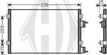 Diederichs DCC1073 - Kondensators, Gaisa kond. sistēma www.autospares.lv