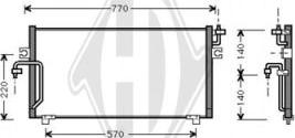 Diederichs DCC1100 - Kondensators, Gaisa kond. sistēma www.autospares.lv