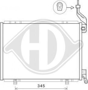 Diederichs DCC1183 - Kondensators, Gaisa kond. sistēma www.autospares.lv