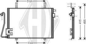 Diederichs DCC1325 - Kondensators, Gaisa kond. sistēma www.autospares.lv