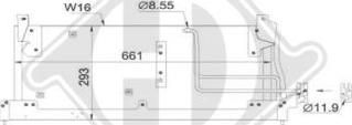 Diederichs DCC1283 - Kondensators, Gaisa kond. sistēma www.autospares.lv