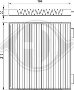 Diederichs DCI0098 - Filtrs, Salona telpas gaiss www.autospares.lv