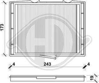 Diederichs DCI0042 - Filtrs, Salona telpas gaiss www.autospares.lv