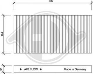 Diederichs DCI0068 - Filter, interior air www.autospares.lv