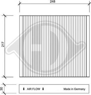 Diederichs DCI0063 - Filtrs, Salona telpas gaiss autospares.lv