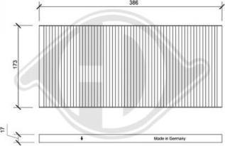 Diederichs DCI0013 - Filtrs, Salona telpas gaiss www.autospares.lv